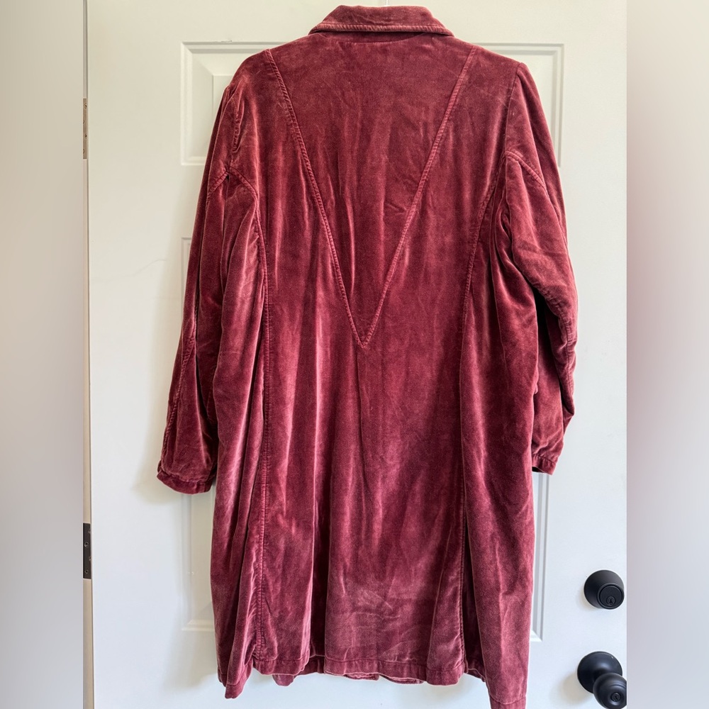 April Cornell Velvet Coat in Deep Burgundy - Picture 7 of 10